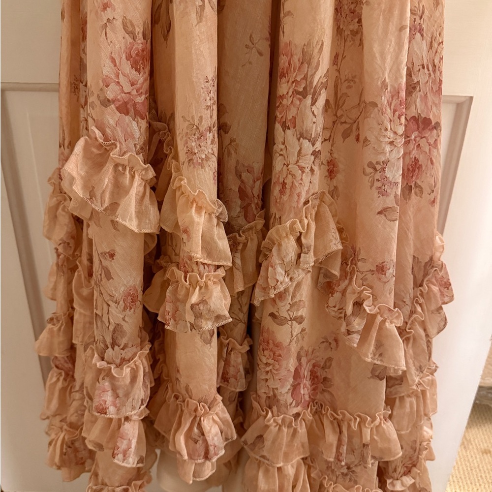 V. Chapman Scarlette Dress in Peach Tapestry - Picture 6 of 6